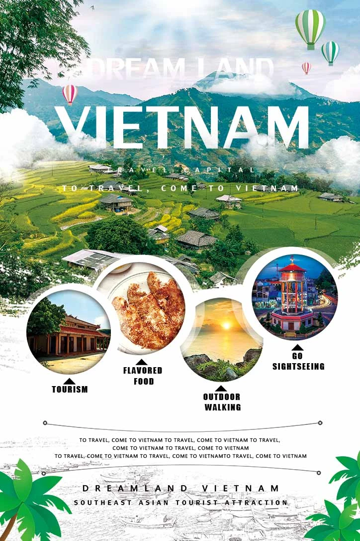 Thiết kế poster du lịch Việt Nam cao cấp