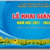 Phông nền market Lễ khải giảng năm học mới