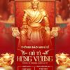 Poster thông báo nghỉ lễ Giỗ Tổ Hùng Vương sang trọng