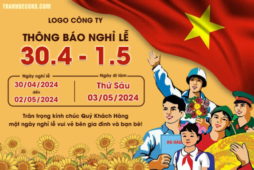 Banner Thông Báo Nghỉ Lễ 30 Tháng 4 Và Mùng 1 Tháng 5