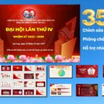 Slide PowerPoint Đại Hội Đảng tặng kèm phông chữ (35 slide)