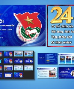 Slide PowerPoint Đại hội Đoàn, 24 trang