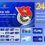 Slide Đại hội Đoàn thanh niên 24 trang, tặng phông chữ