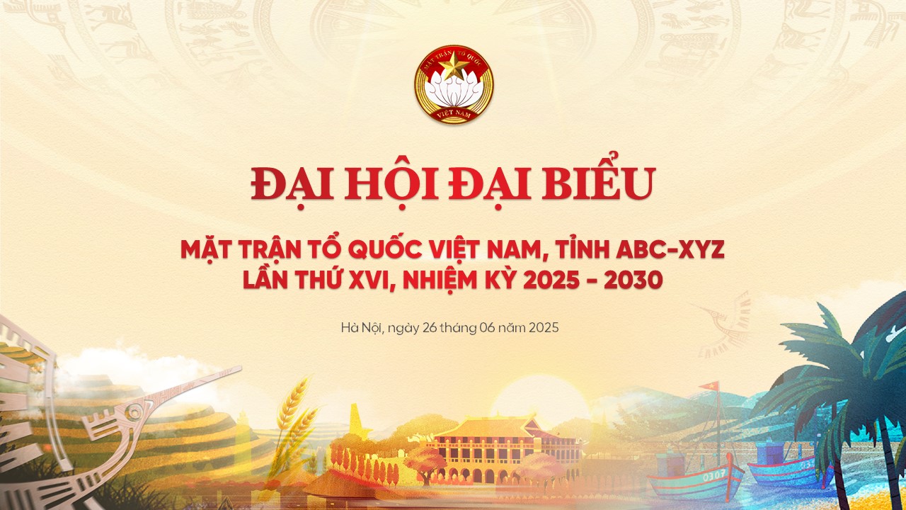 Slide Đại hội Mặt trận Tổ Quốc Việt Nam tặng phông chữ (32 slide) 15 Đại hội Mặt trận Tổ Quốc Việt Nam
