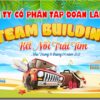 Mẫu corel poster Du lịch Team building