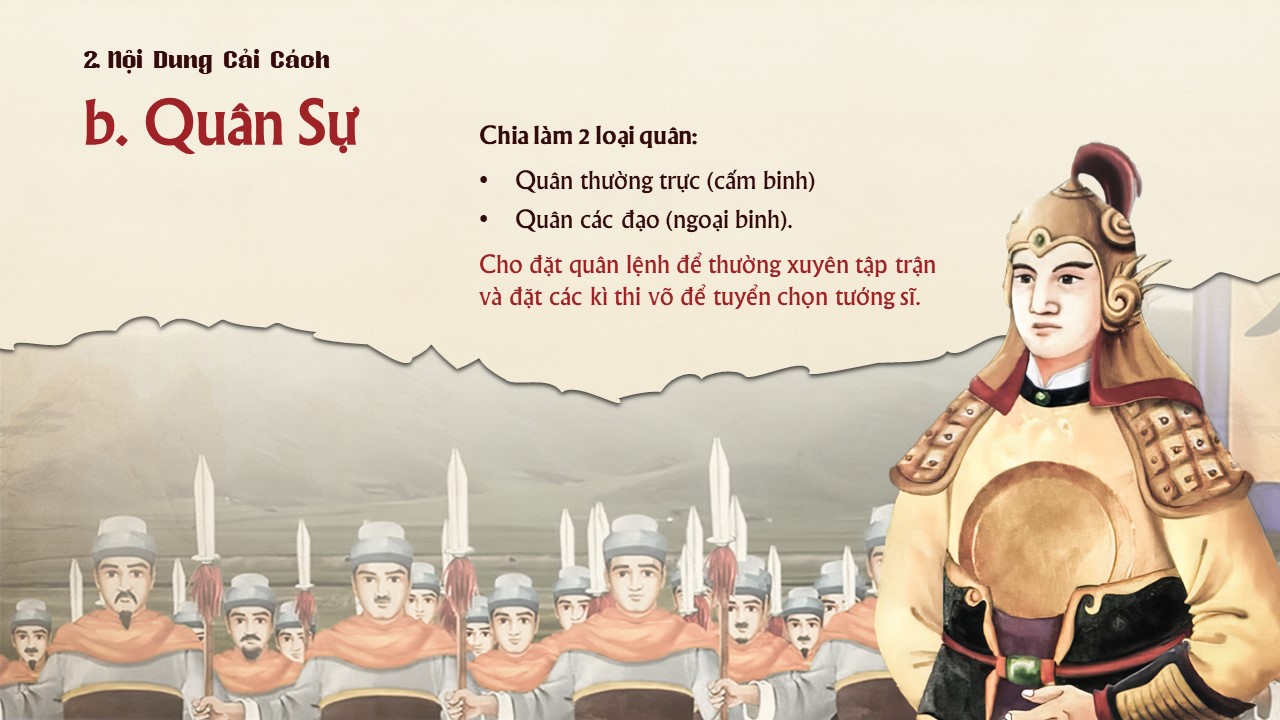 Slide về Vua Lê Thánh Tông và cuộc cải cách tặng kèm phông chữ 17 Quân sự