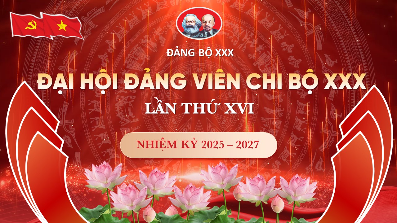 Slide Đại hội Chi Bộ tặng phông chữ (20 slide) 13 Slide Đại hội Chi Bộ tặng phông chữ