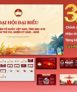 Slide Đại hội Mặt trận Tổ Quốc Việt Nam 32 trang, tặng phông chữ đẹp