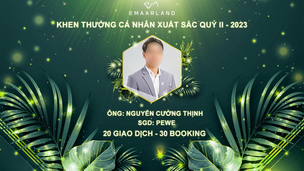 Banner vinh danh khen thưởng cá nhân xuất sắc