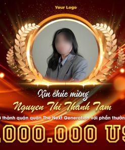 Banner vinh danh nhân viên bán hàng xuất sắc
