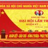 Market trang trí sân khấu Đại hội Đảng bộ bản Corel