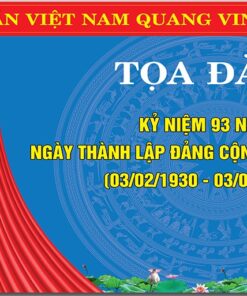 Mẫu backdrop Tọa đàm kỷ niệm ngày thành lập Đảng Cộng Sản Việt Nam