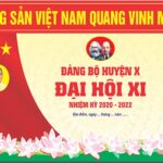Mẫu backdrop phông nền Đại hội Đảng bộ bản Corel