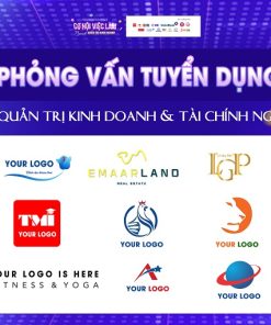 Mẫu backdrop tổ chức họp báo tuyển dụng