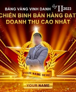 Mẫu banner lễ vinh danh cá nhân xuất sắc