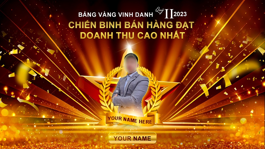 Mẫu banner lễ vinh danh cá nhân xuất sắc