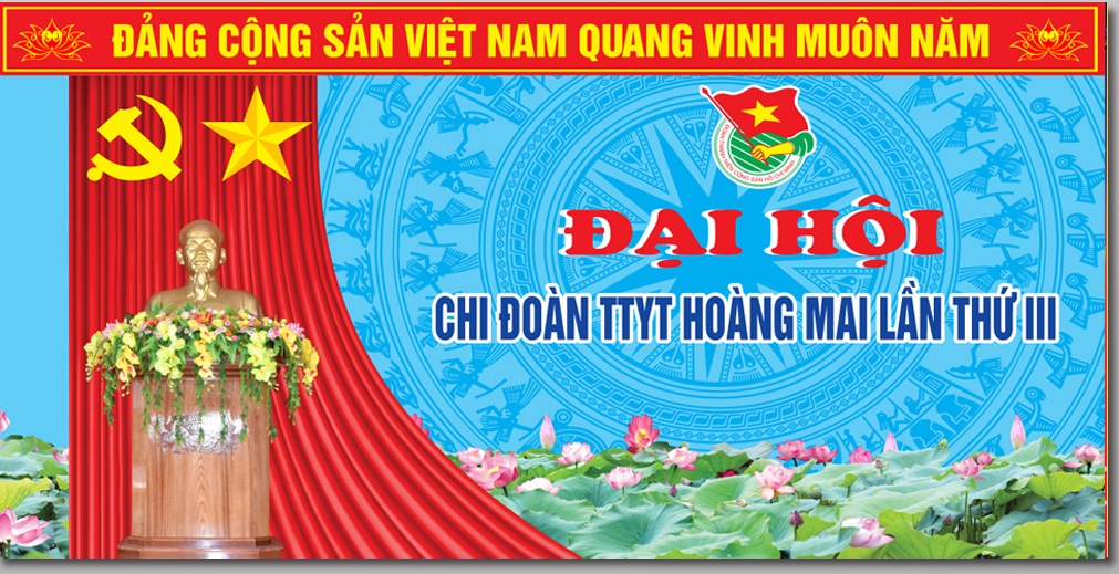 Mẫu corel phông nền Đại hội Chi đoàn