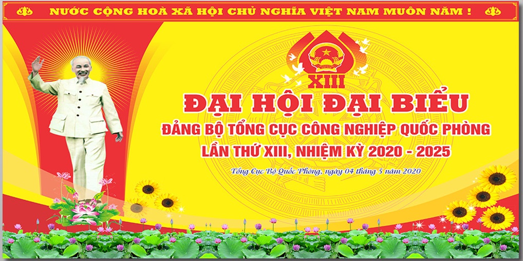 Mẫu corel phông nền Đại hội Đại biểu Đảng bộ