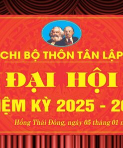 Mẫu market trang trí Đại hội Đảng bộ bản Corel