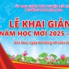 Mẫu phông nền Lễ khai giảng năm học mới