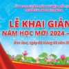 Mẫu phông nền Lễ khai giảng năm học mới