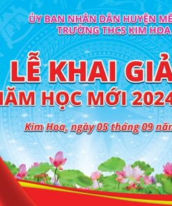 Mẫu phông nền Lễ khai giảng năm học mới