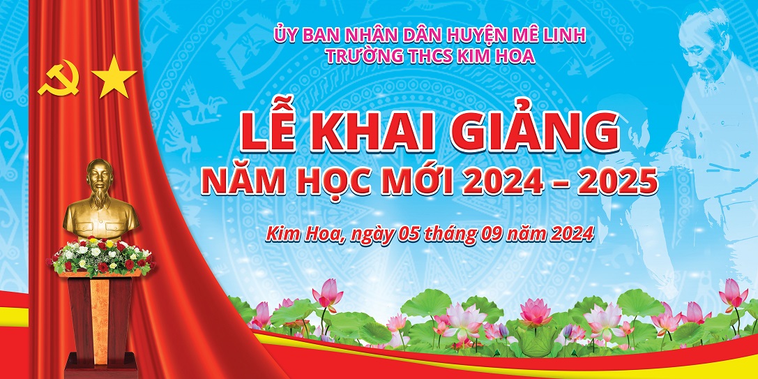 Mẫu phông nền Lễ khai giảng năm học mới