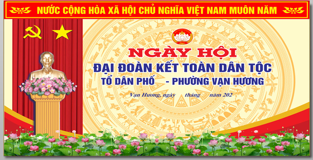 Mẫu phông nền Ngày hội Đại đoàn kết toàn Dân tộc