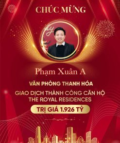Poster vinh doanh và chúc mừng cá nhân xuất sắc