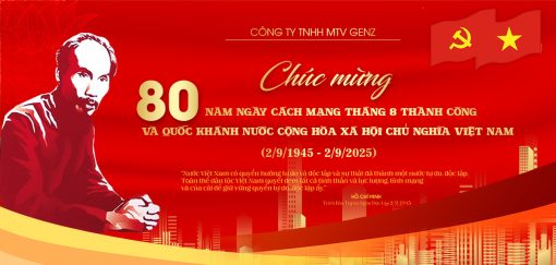 Banner chào mừng 80 năm Cách mạng Tháng Tám và Quốc Khánh 2-9