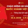 Banner thông báo lịch nghỉ lễ Quốc Khánh 2-9