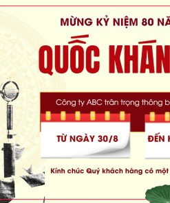 Banner thông báo nghỉ lễ Quốc Khánh 2-9