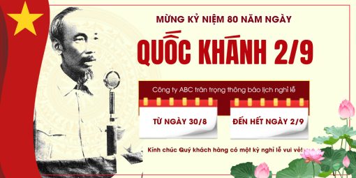 Banner thông báo nghỉ lễ Quốc Khánh 2-9