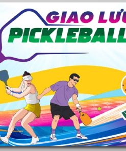 Mẫu backdrop giao lưu Pickleball file corel