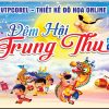 Mẫu corel phông nền Đêm hội Trung Thu