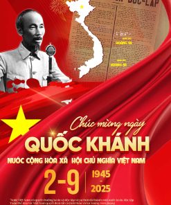 Poster chúc mừng Quốc Khánh Việt Nam 2-9