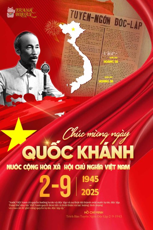Poster chúc mừng Quốc Khánh Việt Nam 2-9