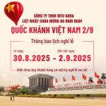 Mẫu poster thông báo nghỉ lễ Quốc Khánh 2-9