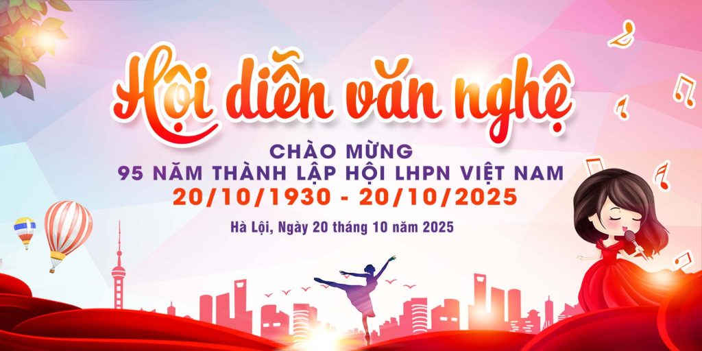 Mẫu background thành lập hội LHPN Việt Nam