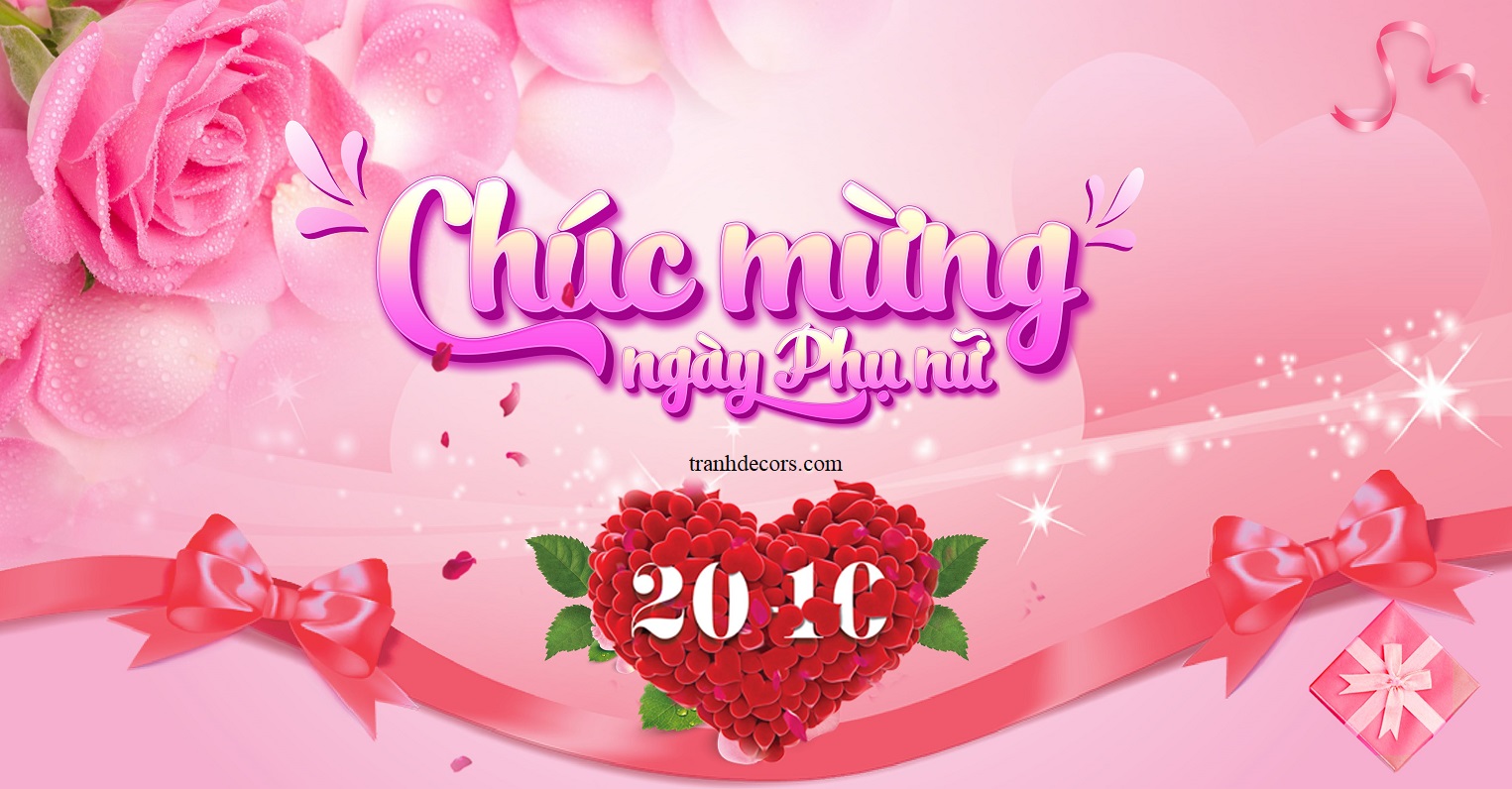 Mẫu corel backdrop Ngày phụ nữ Việt Nam 20-10