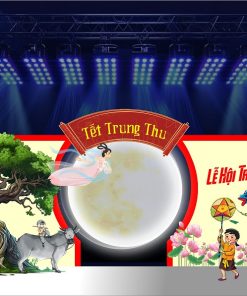 Mẫu corel tiểu cảnh trang trí lễ hội Tết Trung Thu