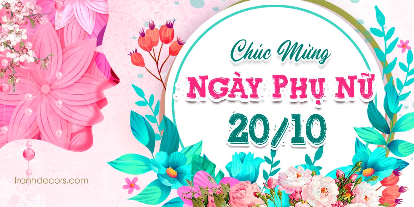 Mẫu phông nền Ngày phụ nữ Việt Nam 20-10