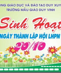 Mẫu phông nền sinh hoạt Hội Liên Hiệp Phụ Nữ Việt Nam