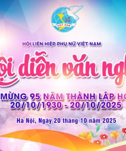 Mẫu phông nền văn nghệ chào mừng thành lập hội Liên Hiệp Phụ Nữ