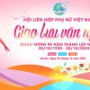 Mẫu phông nền văn nghệ thành lập hội Liên Hiệp Phụ Nữ Việt Nam