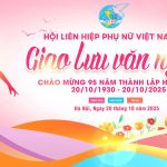 Mẫu phông nền văn nghệ thành lập hội Liên Hiệp Phụ Nữ Việt Nam