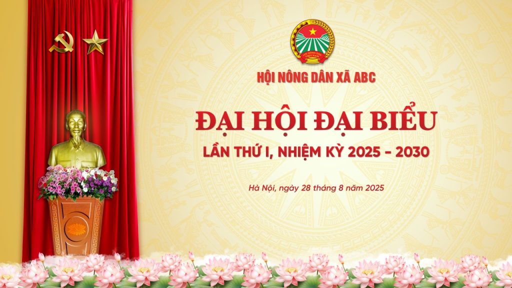 Phông nền Đại hội Nông dân