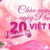 Mẫu backdrop mừng ngày Phụ nữ Việt Nam