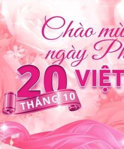 Mẫu backdrop mừng ngày Phụ nữ Việt Nam