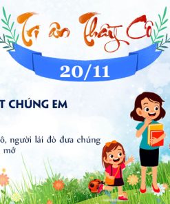 Mẫu background Tri ân Thầy Cô 20-11 đẹp